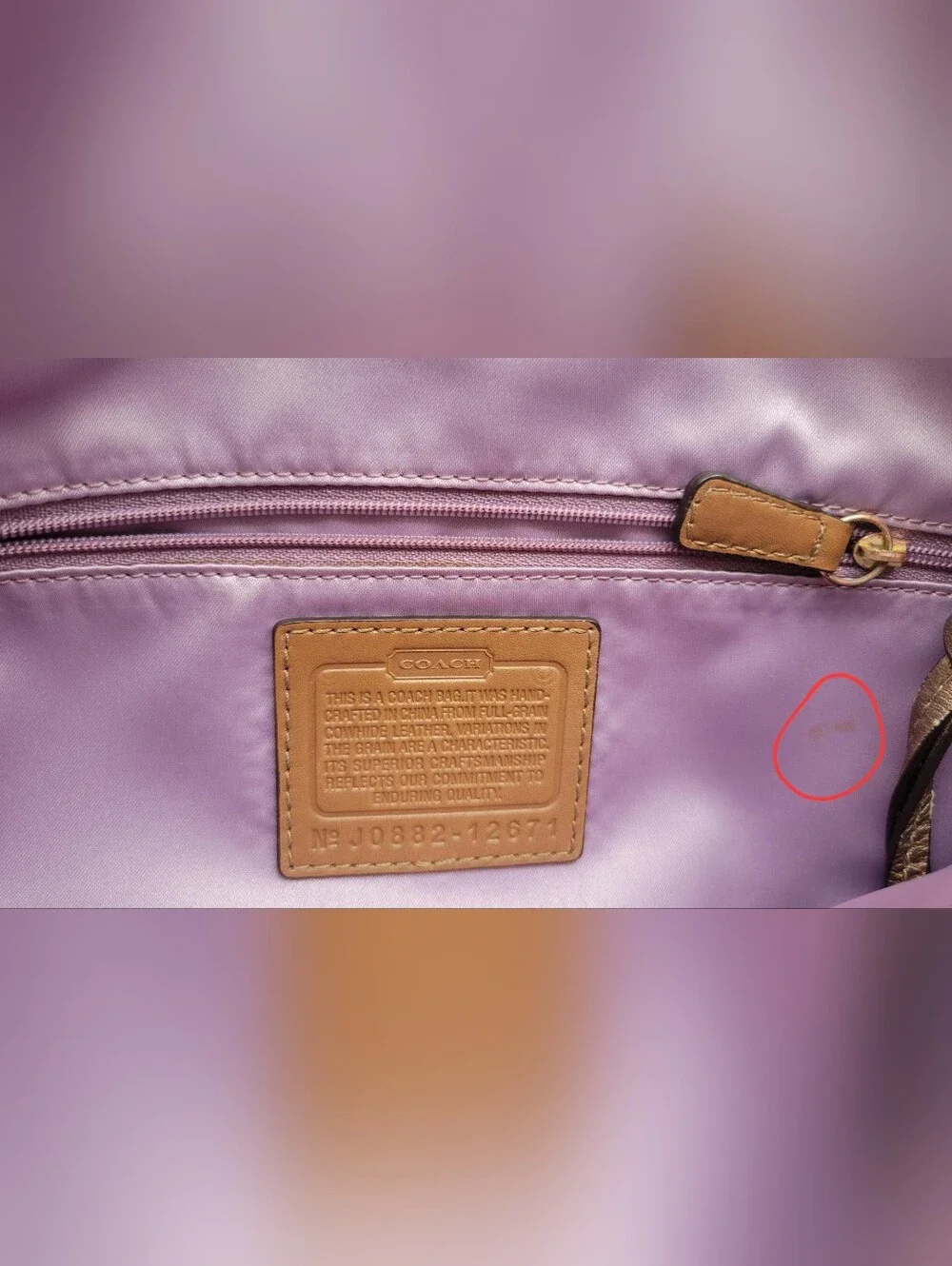 Coach Zoe Hobo Shoulder Bag Purse Style No. J0882-12671